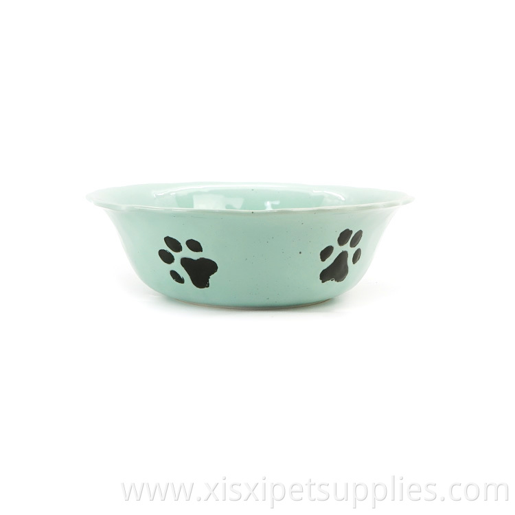 Support Samples Anti Slip Feeding Pet Dog Cat Bowl Puppy Kitten Ceramics Bowl